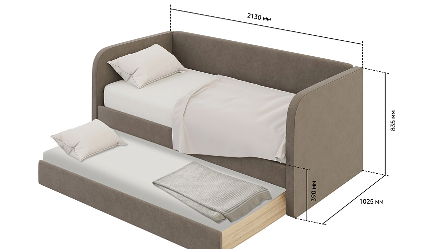 Кровать интерьерная Мелиса 