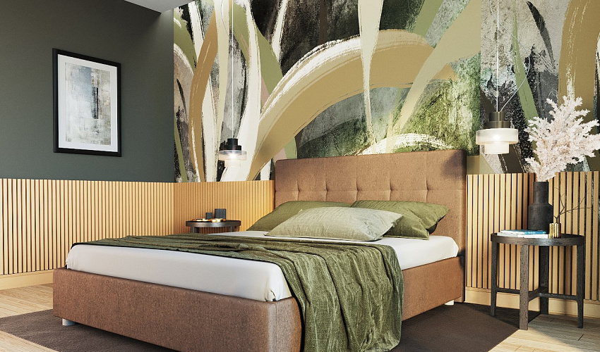 Кровать интерьерная Блюз (изголовье 100)