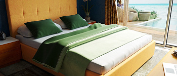 Кровать интерьерная Блюз (изголовье 100)