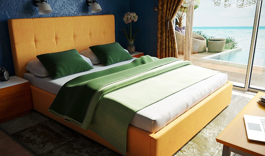 Кровать интерьерная Блюз (изголовье 100)