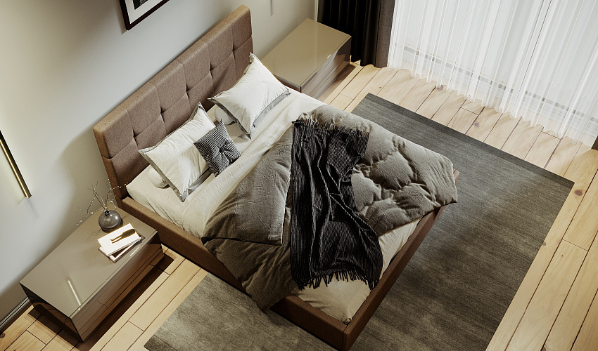 Кровать интерьерная Блюз (изголовье 100)