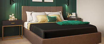 Кровать интерьерная Блюз (изголовье 100)